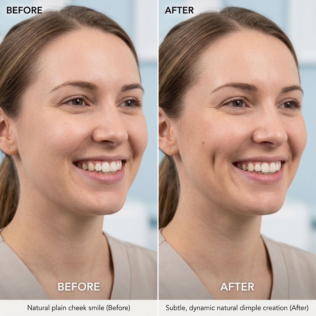 Dimple Creation Cosmetic Result